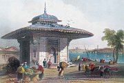 Fontána v Üsküdar, Istanbul, Turecko
