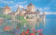Hrad Oberhofen, Rhunersee, Švýcarsko