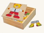 Oblékací puzzle medvídek